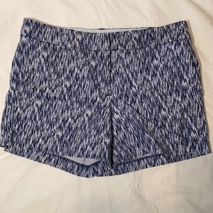 Navy Patterned Shorts